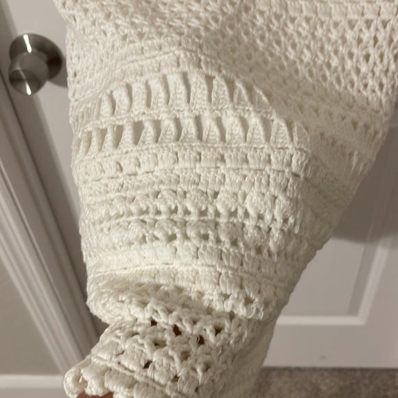 Off White Crocheted Dress with liner/slip NWT - Picture 5 of 6